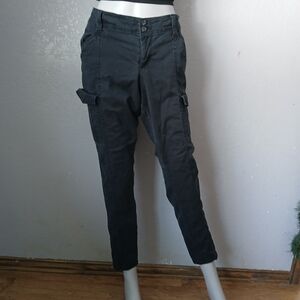 Women's Black Cargo Pants, Small, Utility Streetwear Pockets Gorp